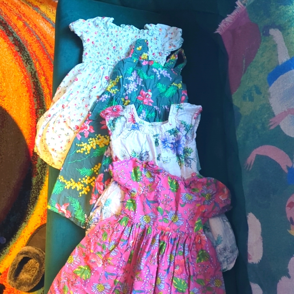 Lot of 4 Gap Dresses, Spring/Summer, 5T